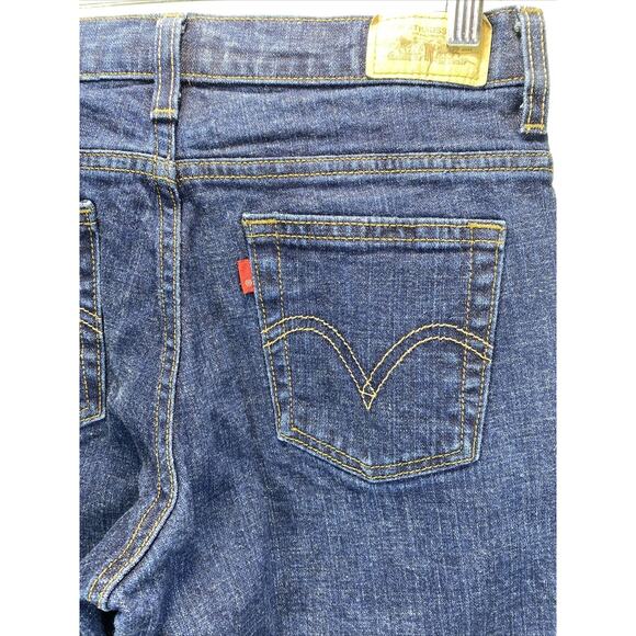 Levi's 550 Boot Cut Relaxed Dark Wash Stretch Denim Jeans Women's Size 6 M 28x31 - Picture 3 of 10